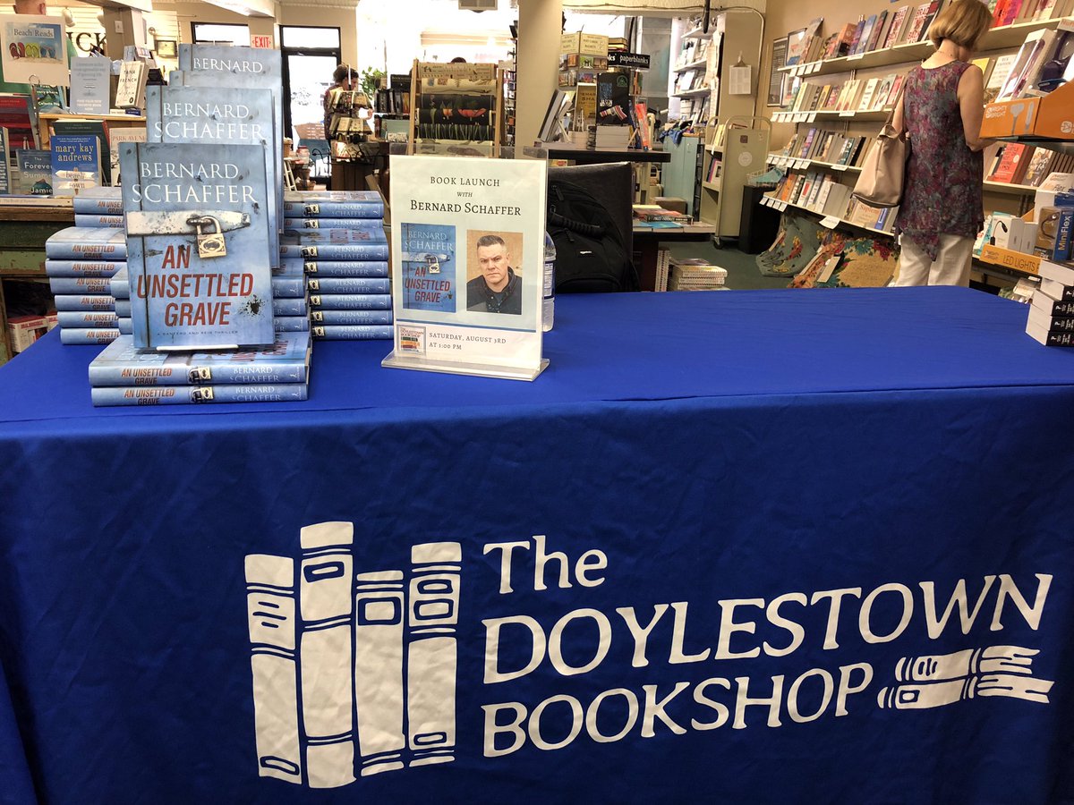 wnbabooksPhilly's tweet photo. Our member @bernardschaffer has launched his new book, AN UNSETTLED GRAVE! If you like murder mysteries, be sure to check it out. Thanks to Doylestown Bookshop for hosting.
#wnbaphillychapter #independentbookstore #shoplocal #localauthor #buckscounty #localwriter https://t.co/rcVHYiwe3b