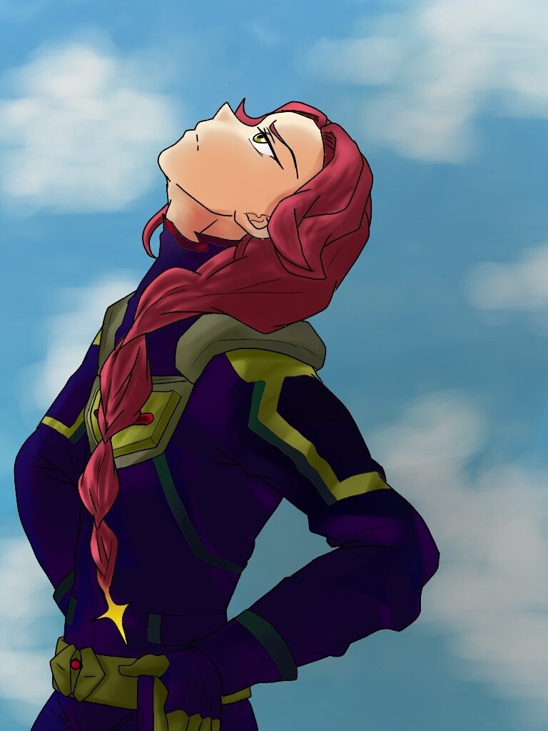 RedRuneKnight's tweet photo. @_ScarletQueen_ "Hnnn...
...Why do i feel someone is spying on me..
Is it those damn walkure again ? "

The runes in his hair glow lightly. 
Seems like he do have magic, or something that seem more ancient that magic itself in his hair. https://t.co/qVdScAR9pp