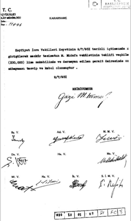 umtdogan71's tweet photo. 👉Atatürk devlet fabrikalarını özelleştirmiyordu. Özel fabrikaları devletleştiriyordu.

👉İşte belgesi:

Siemens tarafından kurulan telsiz fabrikasının Milli Savunma Bakanlığı tarafından satın alınmasına dair karar. (1931) https://t.co/uISc1rGcUz