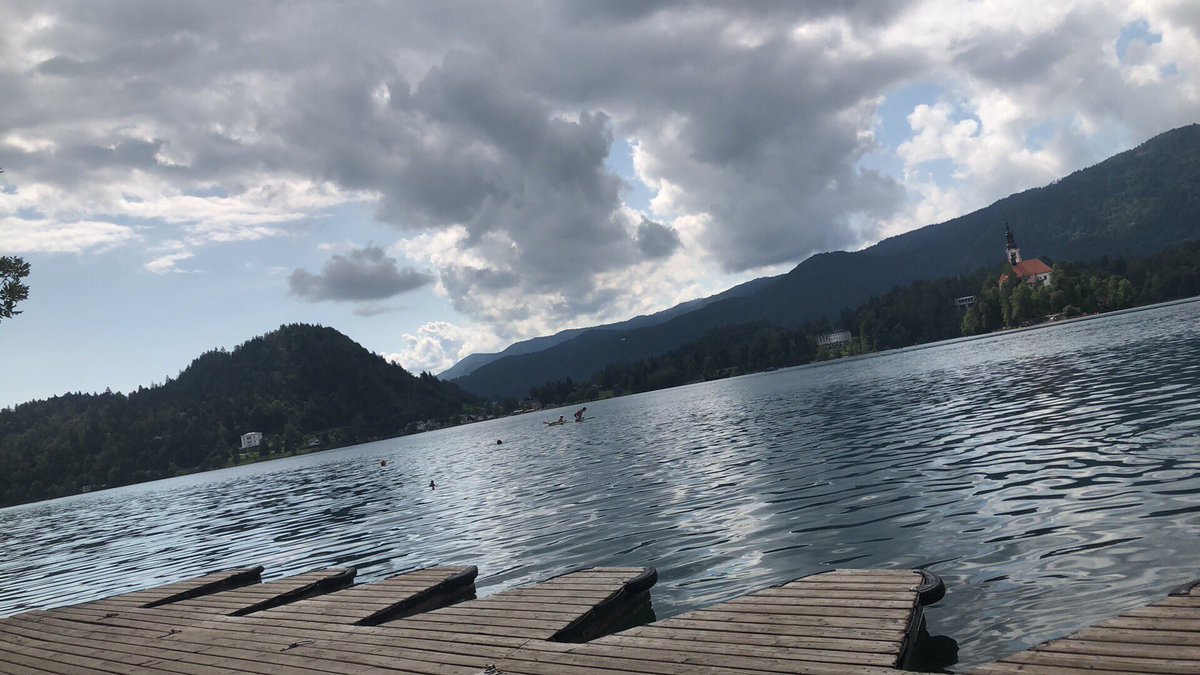 FTSTSSSaints's tweet photo. Our search continues and this time we try Lake Bled in a mission to reach down the elusive Bernie #ftst19 #fairytalesscarytales #fairytalesandscarytales @GGMidsFTST https://t.co/lk8vLGDM7n