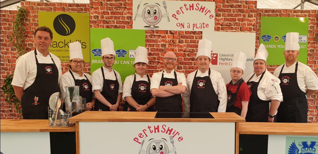Gmacchef's tweet photo. Thanks to the staff and students from @PerthCollegeUHI for their support and hard work at today's @PerthshirePlate #DreamTeam https://t.co/dse8gYsTFR