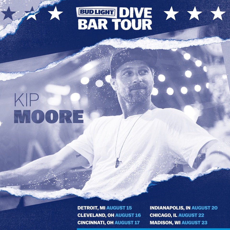 Have you heard? We're hosting <a href="/KipMooreMusic/">Kip Moore</a> in #Cleveland for the <a href="/budlight/">Bud Light</a> #DiveBarTour on Aug. 16! The only way to get access to this show is by entering to win tickets at bit.ly/2Mso7qY. Good luck!