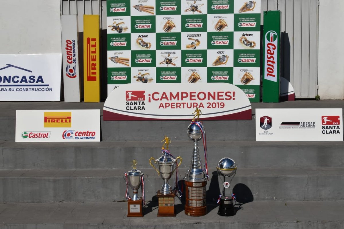 exasantaclara's tweet photo. 🔜🔜🏆🏆🏆🏆
⠀⠀⠀⠀
#finalesexasantaclara #exasantaclara #apertura2019 #elmejorexadelpais https://t.co/f1BOQF5NsZ