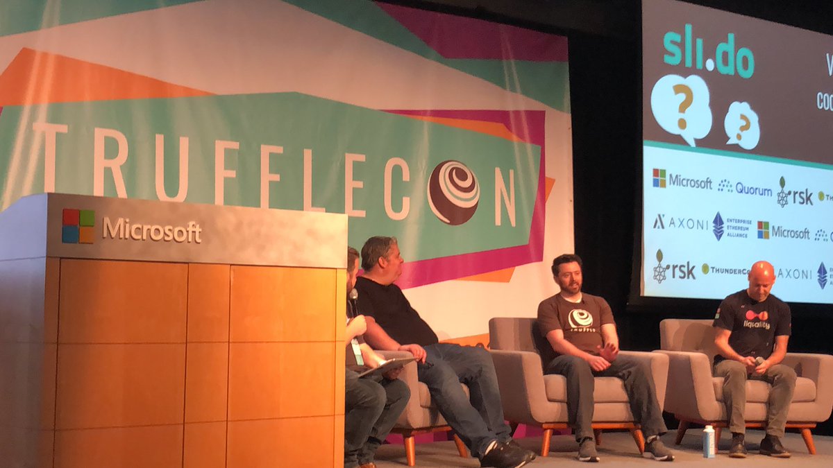 harishletsgo's tweet photo. Fireside Chat 🔥 #trufflecon2019 @trufflesuite #Ethereum #developers #Blockchain #OpenAVN https://t.co/5jt7tkxWF7