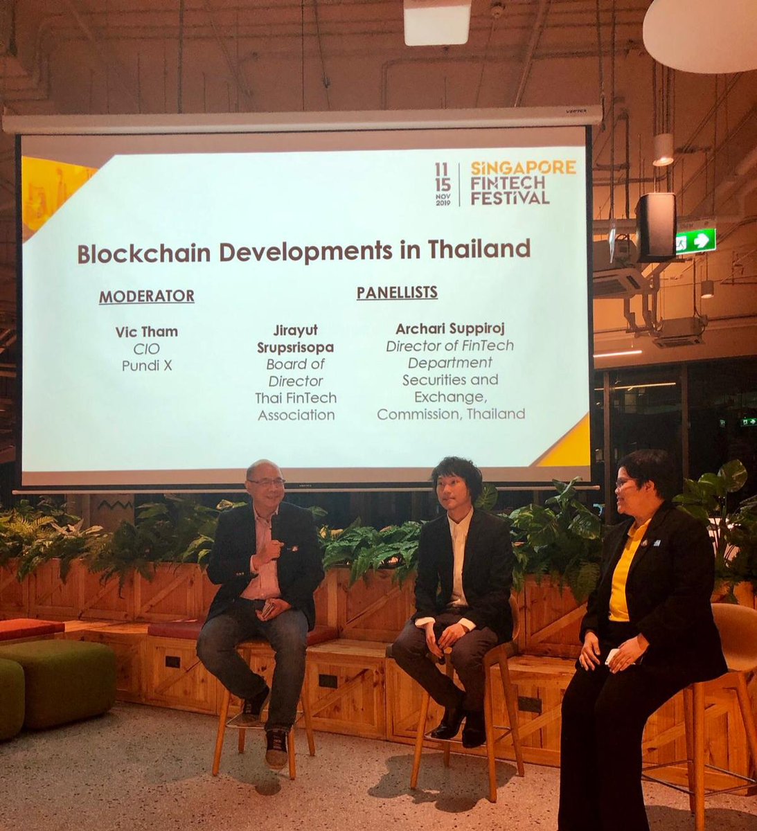 Thank you to MAS and Singapore Fintech Festival for inviting me to their roadshow in Thailand. Thank you to my panelists for a wonderful discussion.