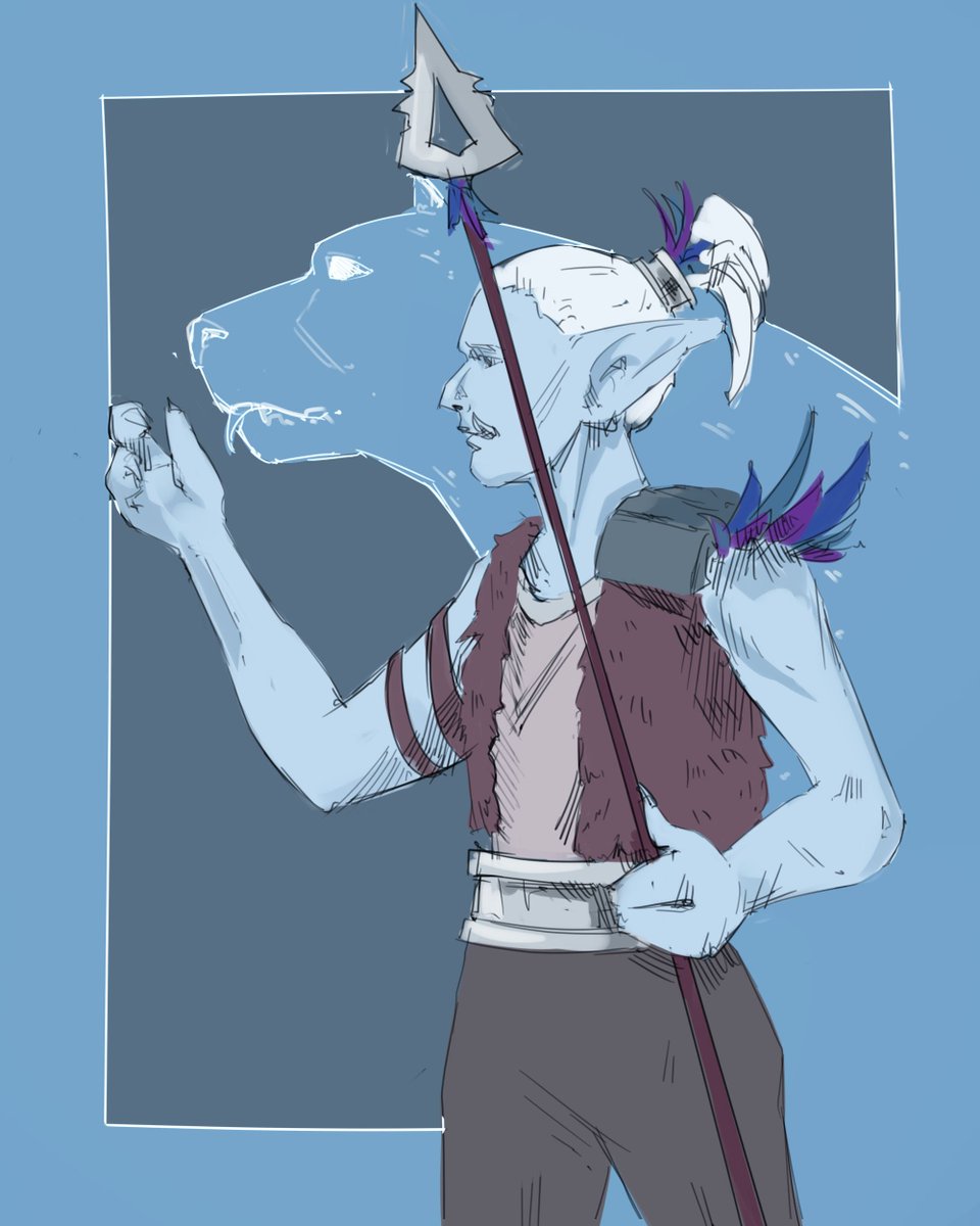 int1ll's tweet photo. #Trollgust2019  Day 3: Loa

Think that the hunters especially revered Har'koa, loa-frostsaber, couse it's secretive, strong, fast.

#Warcraft https://t.co/a9e2YK46hx