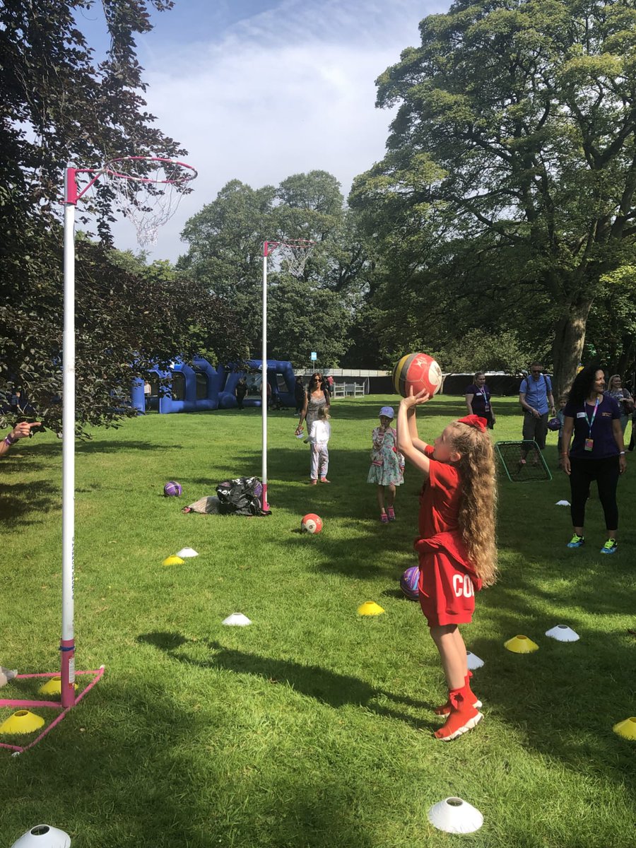 Togetherwewill3's tweet photo. What an amazing day today at The BBC Summer social so many children and adults taking part 😁  an amazing team including are together we will ambassadors and the amazing @Jodiegibsonx inspiring so many people #togetherwewill#englandnetball#netball#inspire @NDODerbyNotts 🏐😁 https://t.co/M4WMw5mMvL