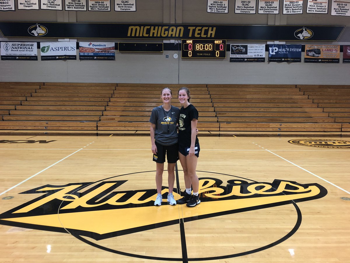 Thank you <a href="/mtuwbb/">Michigan Tech WBB</a> for a fun elite camp today. Can’t wait to put the stuff i learned into my game!! #GoHuskies