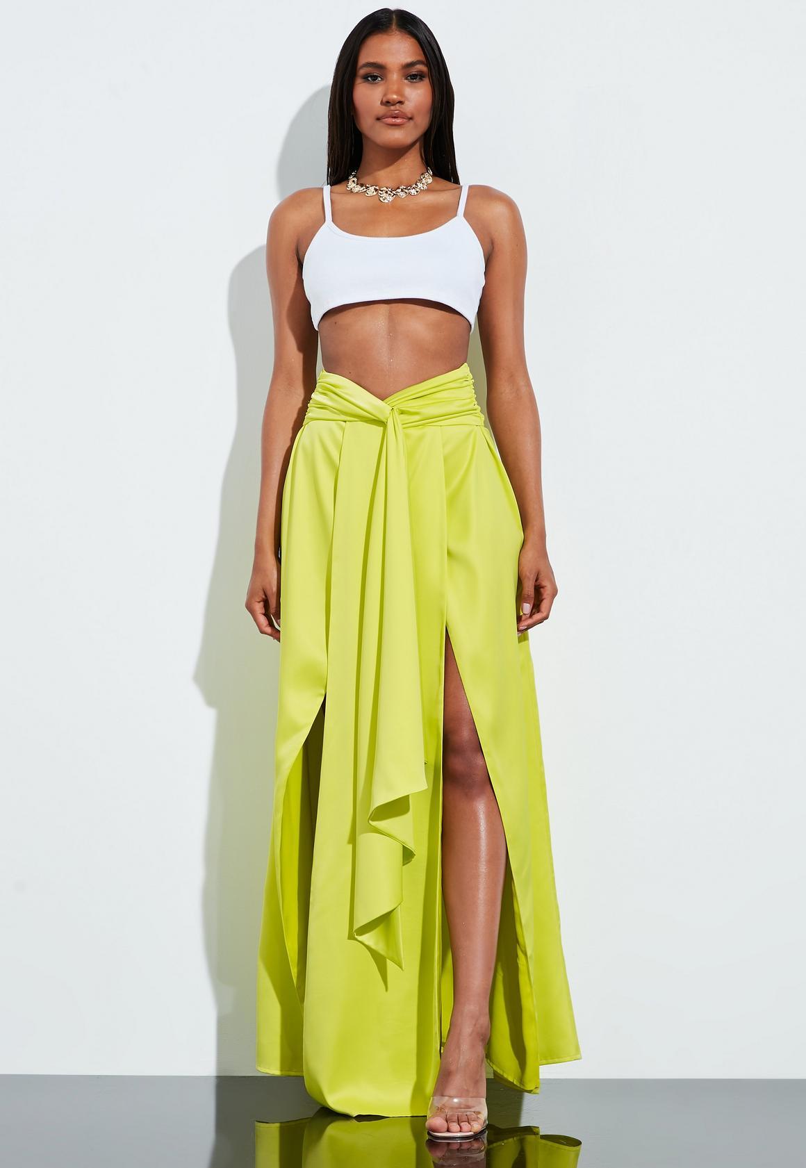 Missguided on X The most dream skirt you 100 need in your life rn Shop the peace love lime satin split leg maxi skirt on site now https t 7Wi78xxuhv missguided https t PDqKr2bHpf