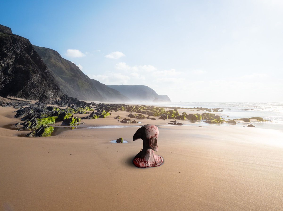 trickyshutter's tweet image. Surreal dreamscape I.  My long time planned project - surreal landscapes merged from real landscape photography and 3D rendered creatures.
#naturephotography #landscapephotography #Blender3d  #fantasyart