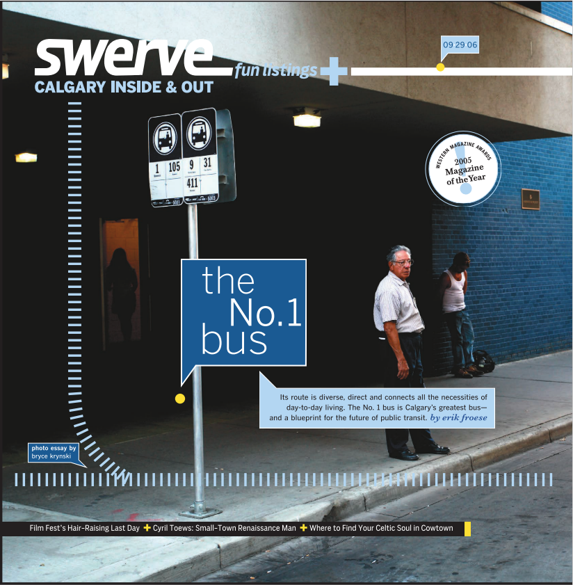 Today's the one-year anniversary of <a href="/SwerveCalgary/">Swerve</a>'s death. I figured I'd pull another favourite from the archive. The No. 1 Bus by Erik Froese is a 2006 cover story that looks to one of the city's oldest bus routes as a model for future transit. drive.google.com/open?id=1XuC7D…