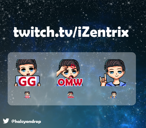 halcyondrop's tweet photo. Had the pleasure of working with the sweet and wonderful @CWATalent1 on these emotes! (: https://t.co/G05fBotqh9