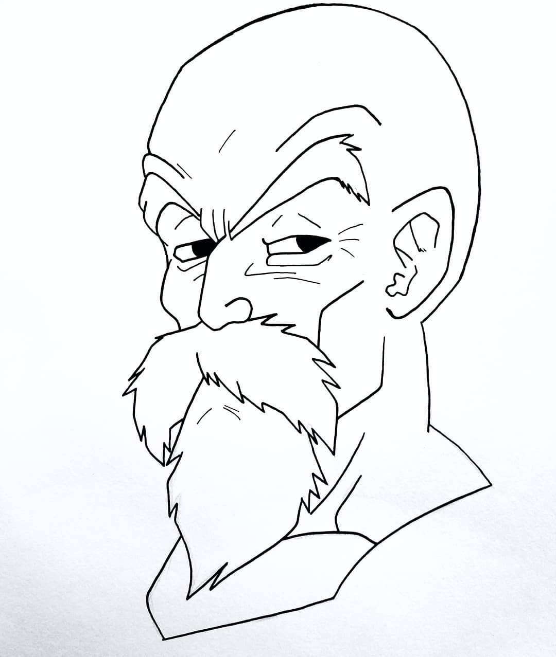 Art By Tayyab - Drawing Master Roshi from Dragon BALL Z... | Facebook