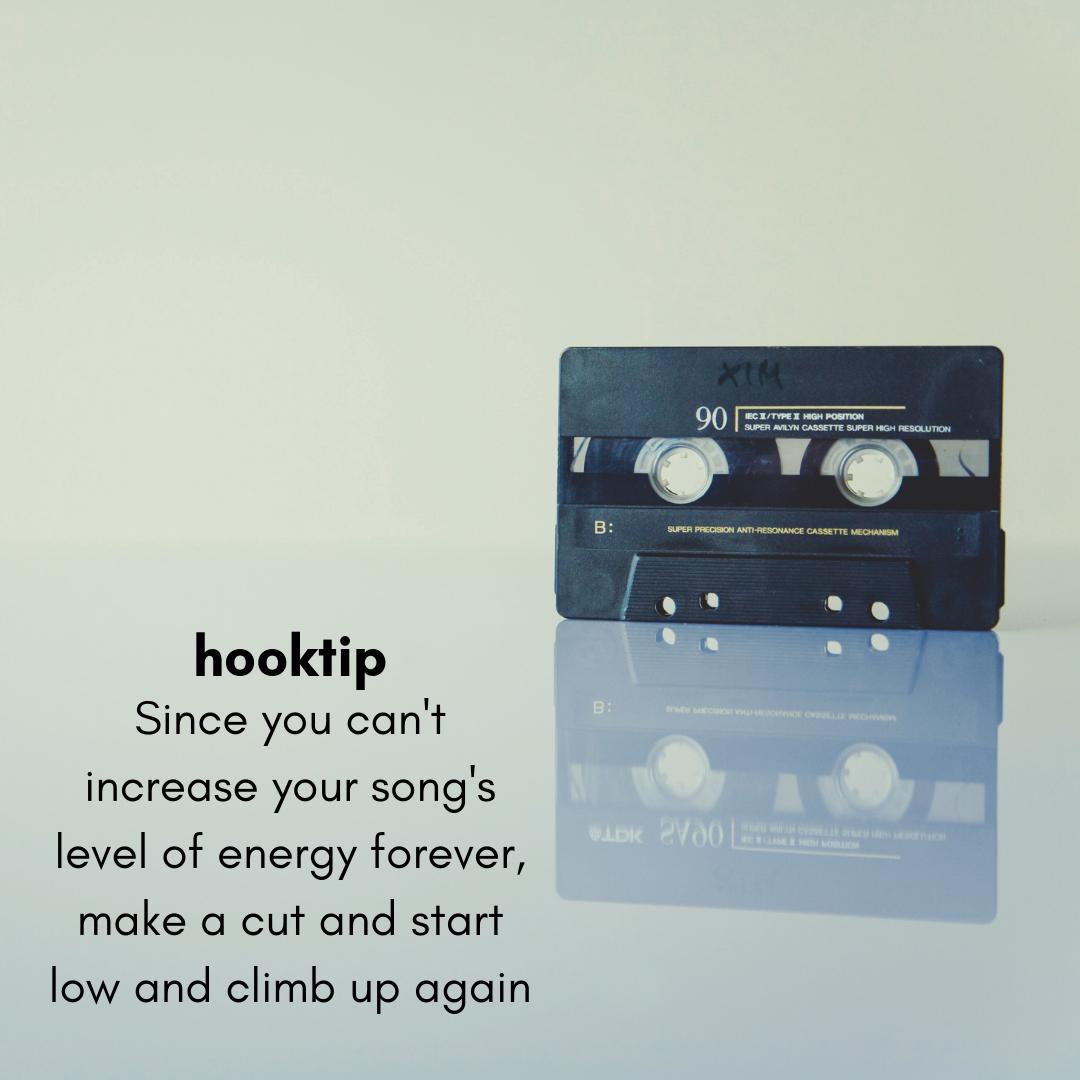 hooktheory's tweet image. More tips to keep your songs fun #hooktip #songwriting #music #writeagreatsong #break