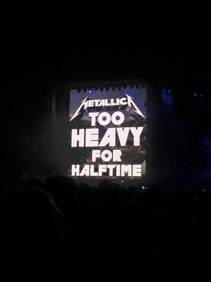 RocktoraDoqui's tweet photo. Ooohhh, yeeeeaaahhhh?
Happy Birthday, James Hetfield.
I love you, @Metallica.
#TooHeavyForHalftime #Metallica #JamesHetfield #SanFranciso #SuperBowlL #TheNightBefore https://t.co/8P4HEcZZIy