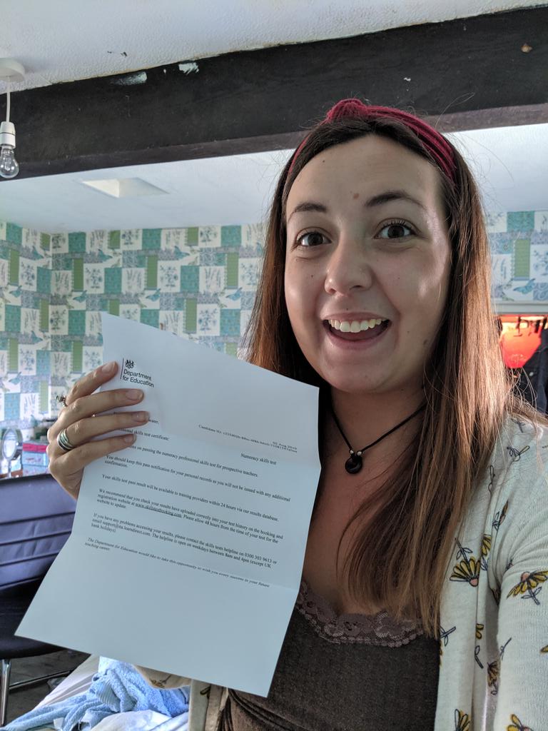 BywaterMiss's tweet photo. Woo passed both of my skills tests! Role on September 📖📚📝 #skillstest #roleonseptember https://t.co/5Nmonh96lz