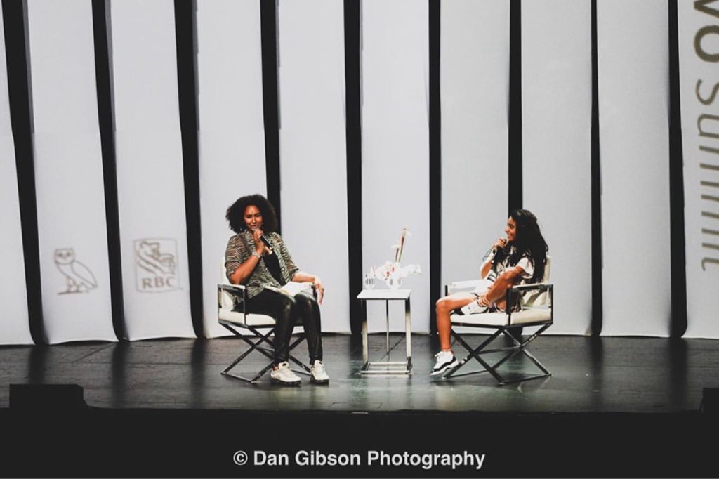 aliciaacewest's tweet photo. Jessie Reyez in conversation with Alicia “Ace” West #OVOSummit https://t.co/d8CiLFjuEM