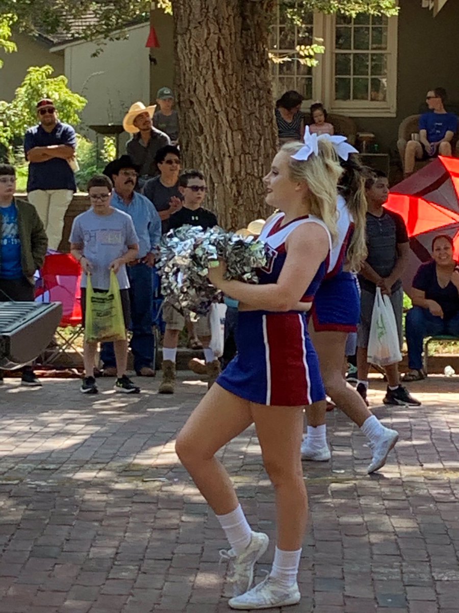 OPSUAggieCheer's tweet photo. Aggie Cheer Team in action. #XITRodeo #XITParade #GoAggies https://t.co/t56sFqEk7r
