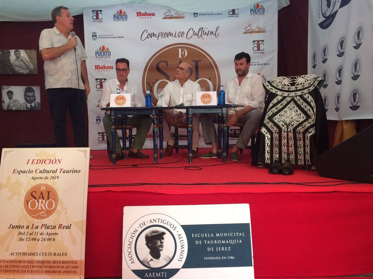 Comienza el coloquio de la <a href="/aaaetj/">Asociación AAEMTJ</a> en el E.C.T. <a href="/desalyoro/">desalyoro</a> organizado con la colaboración de la <a href="/AA_TaurinaCadiz/">A_AsamblTaurinaCádiz</a>