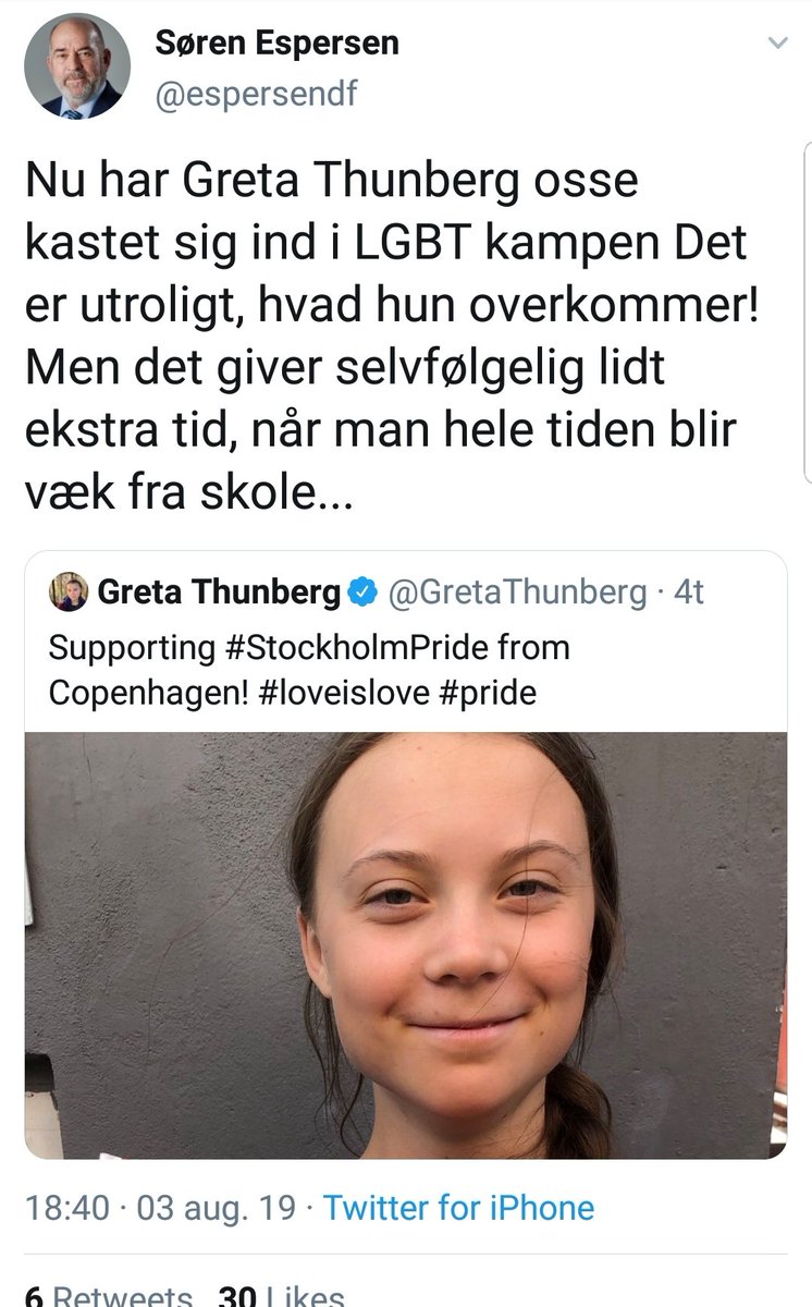 abir1206's tweet photo. Det er også for dårligt at et barn bruger sin tid på at redde planeten, skabe tryghed for sin generation og kæmpe for minoriteters rettigheder. Hun burde lære at investere sin energi på at brokke sig over en potentiel sang i Højskolesangbogen.
#dkpol https://t.co/cHbOsPNn8t
