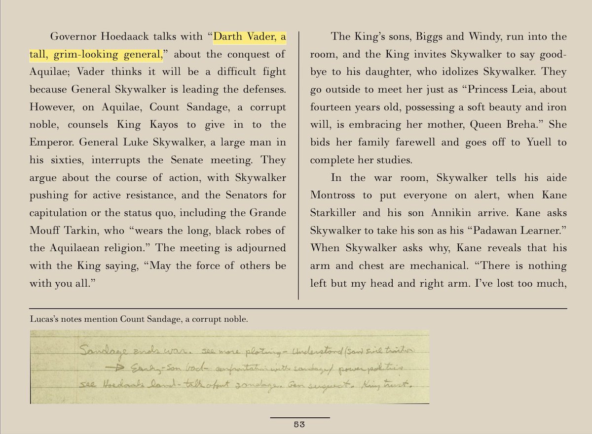 2. “Darth Vader, a tall, grim-looking general” appears in the May 1974 The  #StarWars rough draft3. Darth Vader is not Luke Skywalker’s father until the April 1, 1978 second draft of  #EmpireStrikesBack 4. “Darth” doesn’t mean anything in Dutch or GermanMYTH BUSTED