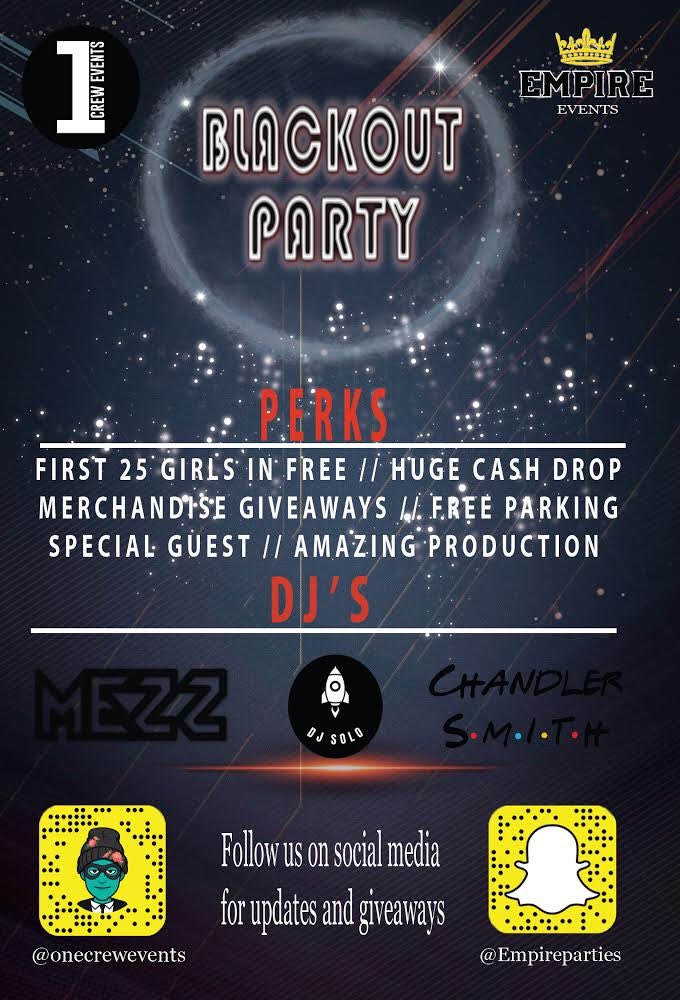 djmezzofficial's tweet photo. ⚠️UTAH BLACKOUT PARTY⚠️

📍THE COMPLEX SLC 📍

🎉SATURDAY SEPTEMBER 14th🎉

⏰9:00 PM - 1:00 AM⏰

🔂RT &amp; REPOST FOR $3 off🔂

Giving away a all black adidas shoulderbag and 3 VIP stage tickets .

📲TIX ONLINE https://t.co/ioYMRDnJYn📲

#1crew #1crewevents https://t.co/hHzzXRVSNt