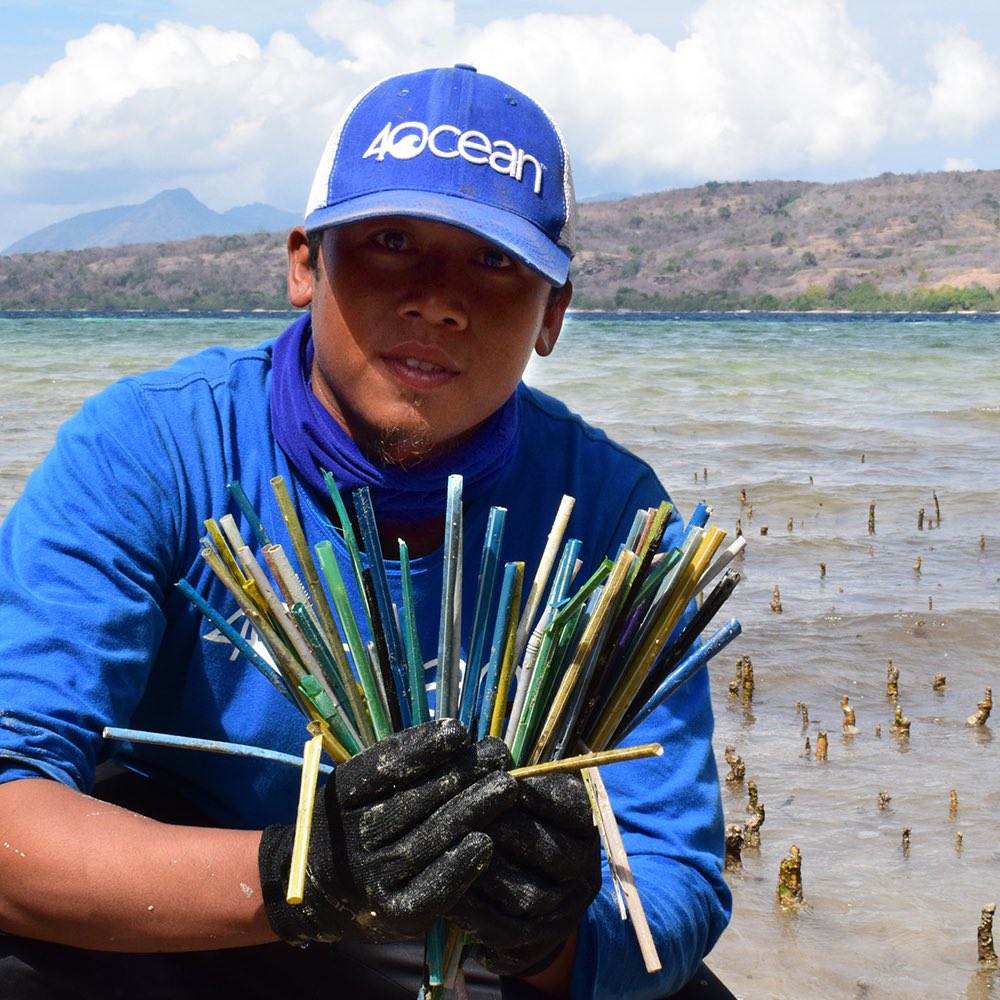 4ocean's tweet image. “It’s just one straw,” said 8 billion people.