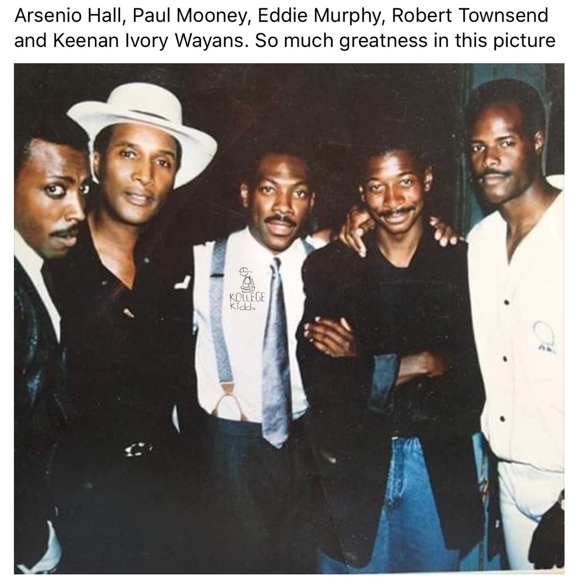 Black Excellence 🐐 #arseniohall #paulmooney #eddiemurphy #roberttownsend #keenanivorywayans