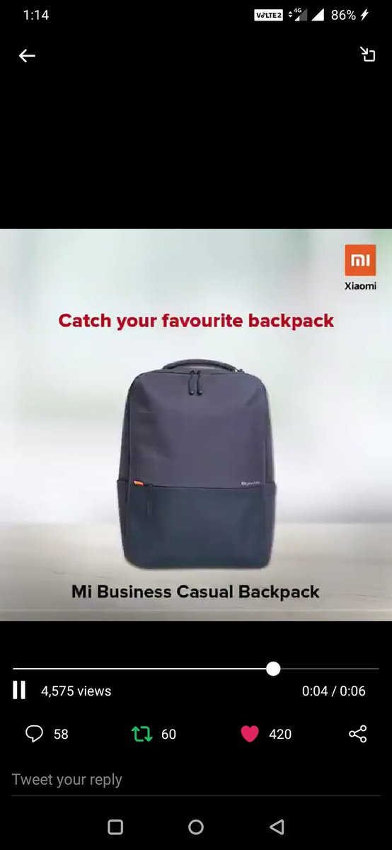 NishantJain_88's tweet photo. @XiaomiIndia Here's is My Favourite "Mi Business Casual Bagpack🎒". I just Love♥️ this as it offers a perfect balance between Fashion & Functionality. It also gives a classy professional Look✔️
#MiBackpack @XiaomiIndia
Join Guys
@blessedkamal
@Rahulrahs
@piyushpuri12
@prashpatel_
@pari0275 https://t.co/QwPCacWtZD