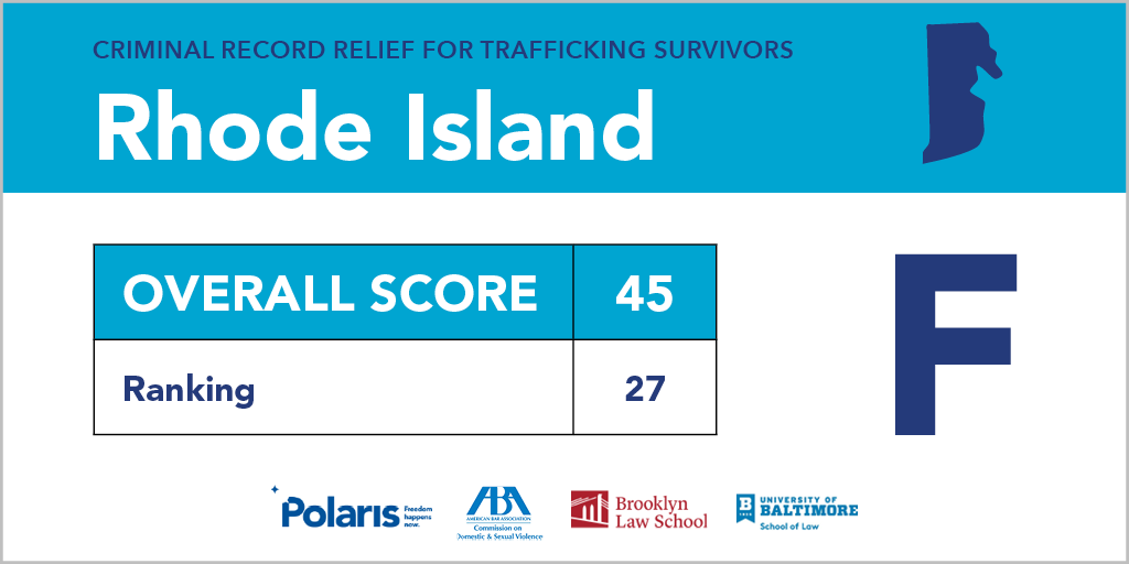 Polaris_Project's tweet photo. We graded laws that provide relief for criminal records - or lack thereof - in each state. What grade did your state receive? https://t.co/J1XKmqqOrj #CleanRecordsForSurvivors #HumanTrafficking https://t.co/8b0UOHXck9