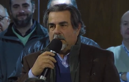 mvdsister's tweet photo. Zubia fundamentando su voto por @RobertSilva1971 en la #ConvencionColorada y tuvo algunas palabras contra la ausencia de @PedroBordaberry con quién "yo contaba para sacar a los que ahí están que el país no aguanta más". https://t.co/332BNRmTa9