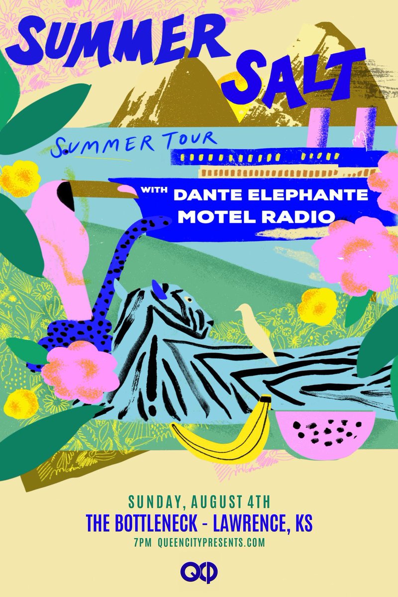 sethisMusic's tweet photo. 🚨 TOMORROW in LAWRENCE, KS 🚨

@SummerSaltATX w/ @Dante_Elephante &amp; @motelradiomusic live at @TheBottleneck 

Tickets still available ---> https://t.co/b3m4iAeQkW https://t.co/c4IH8nPrvr