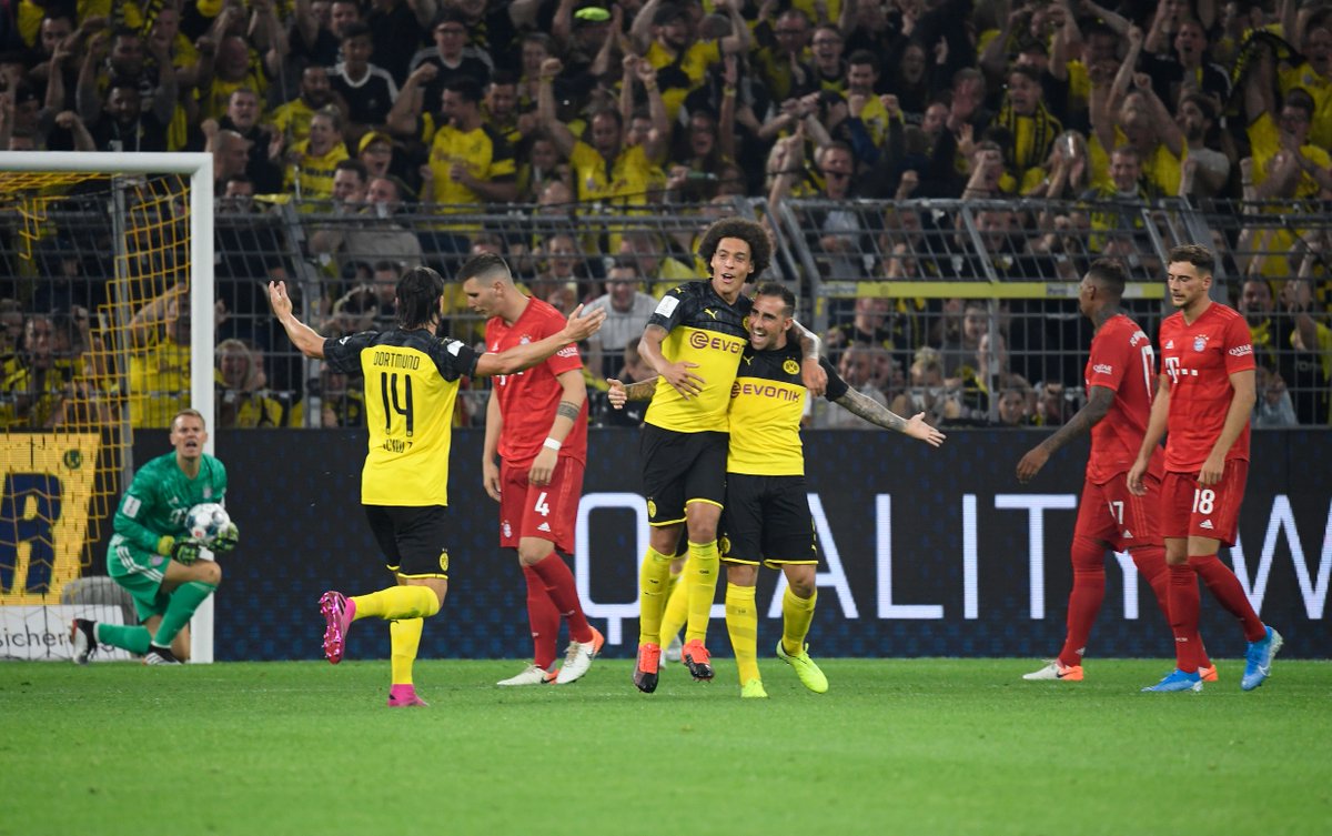 goal's tweet image. What’s that thing called? Losing? Looks like Bayern aren’t used to it 🤭

#BVBFCB