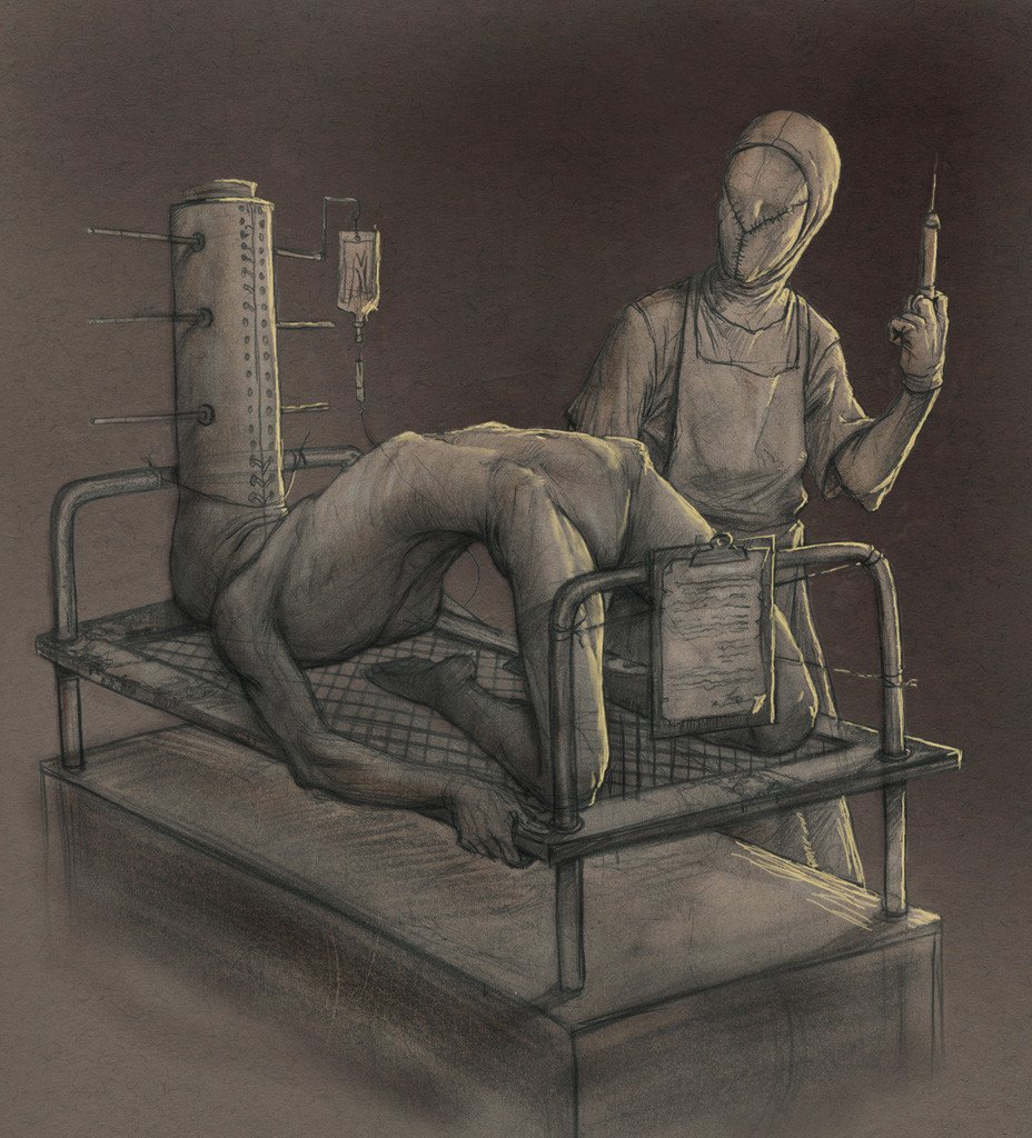 deathbyhibachi's tweet image. Bedside 

#Art by Anastasios Gionis