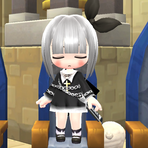カピ メイプル2 على تويتر ポメシリーズのugc服完成しました テーマは 鎖に縛られた 狂犬カピひな 噛みつくので餌を与えないでください 犬要素どこかって 背中の肉球です メイプル2 メイプルストーリー2 Ugc