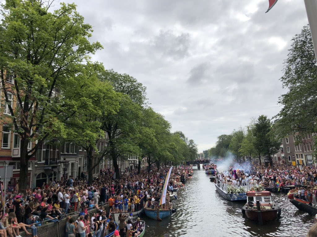Remember the past, create the future!!#Canalparade #Pride2019 #Amsterdampride #prideparade