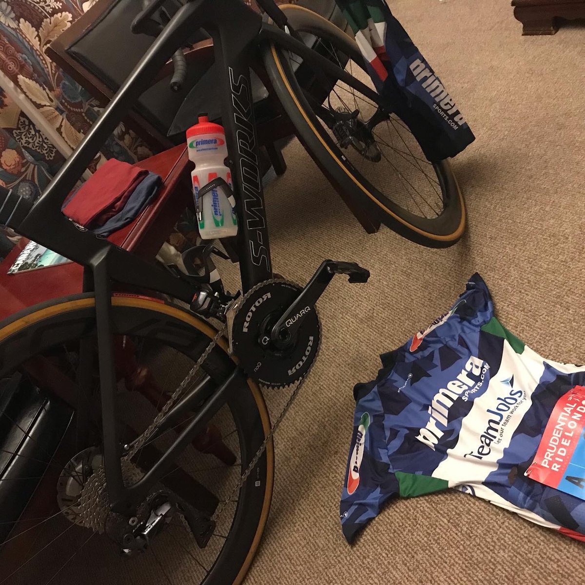 Nobby Norris on route to <a href="/RideLondon/">Ford RideLondon</a> ... Good luck everyone! Stay safe and enjoy 😁