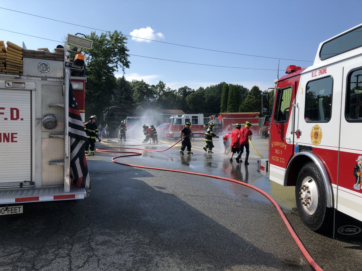 bah1234's tweet photo. Congrats to Lake Hopatcong for their  three new fire trucks and a great wetdown! https://t.co/G1K9LnQD47