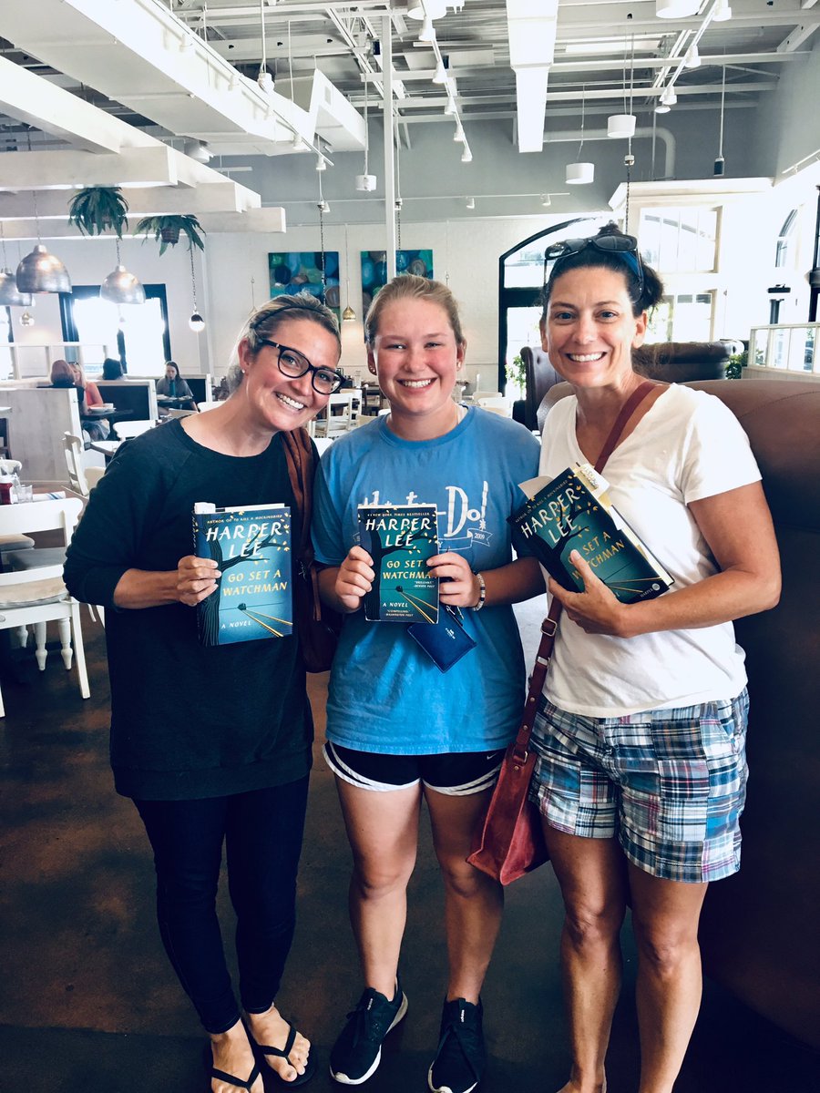 Rhonda_rah's tweet photo. Sharing my love of Mockingbird with 2 of my favorite ladies from @Kings_HS What did you read this summer? https://t.co/JjL6lVCePV