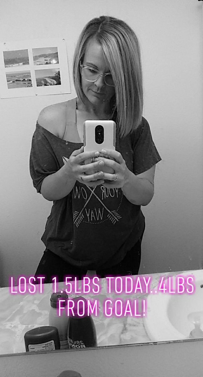 NicoleArmas3's tweet photo. Down 1.5lbs this week..only 4lbs until i reach goal aaaaaand i hit a new number bracket today too! -126lbs total! #fitmama #healthymama #boymom #losingweight #weightloss #weightlossjourney #feelingalive #loveyourself #almosttogoal https://t.co/gSMHeQsT3h