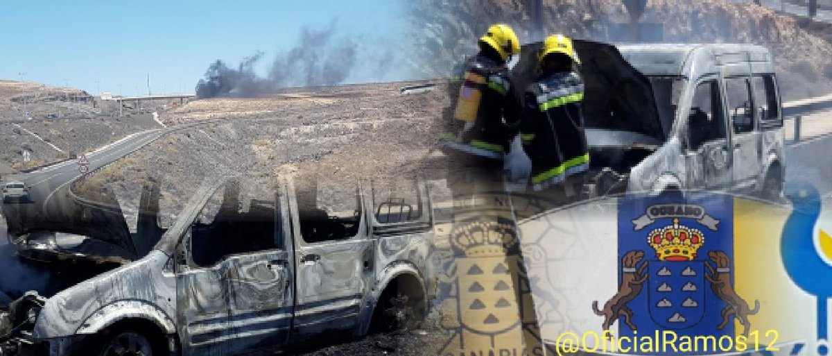 OficialRamos12's tweet photo. Se calcina vehículo 🚙🔥en la FV2 km 77, a primera hora de la tarde. Sus dos ocupantes ilesos.
Recursos:
#bomberospájara, #GCMorroJable #GCTráfico y @PoliciaPAJARA. https://t.co/qKkg7yxSuB