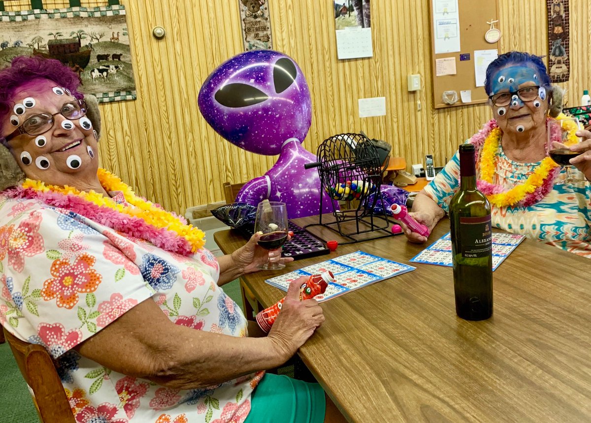 Team_Goats's tweet photo. The Cameron Senior Center in West Virginia has parties that are out of this world! #GISH #Area51 #SocialSecurityCheXFiles #gish2019 https://t.co/qEX1RIK4g5