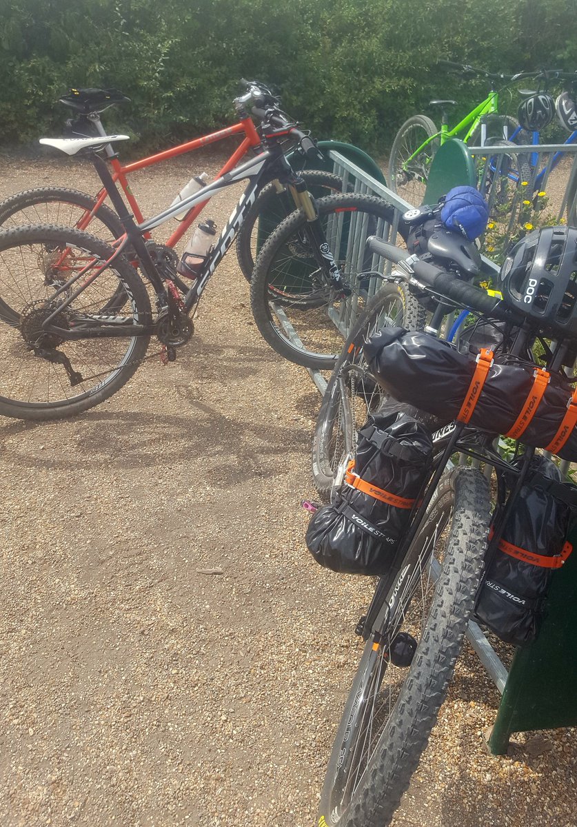 WillGowers's tweet photo. One week out from his epic #frenchdivide ultra-MTB race, myself and good friend Kevin hit the (tame) trails to dial in the singletrack sections #taperfun #hardworkisdone https://t.co/L7haqEibyu