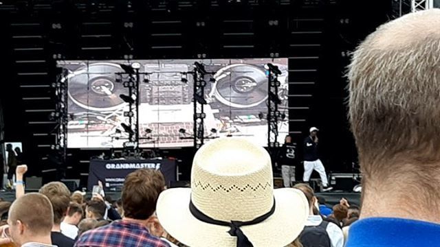 SkellyBe_'s tweet photo. Grandmaster Flash at Beatyard Festival 
#beatyard https://t.co/WUwpkDHSCc https://t.co/ycmCYM18C9