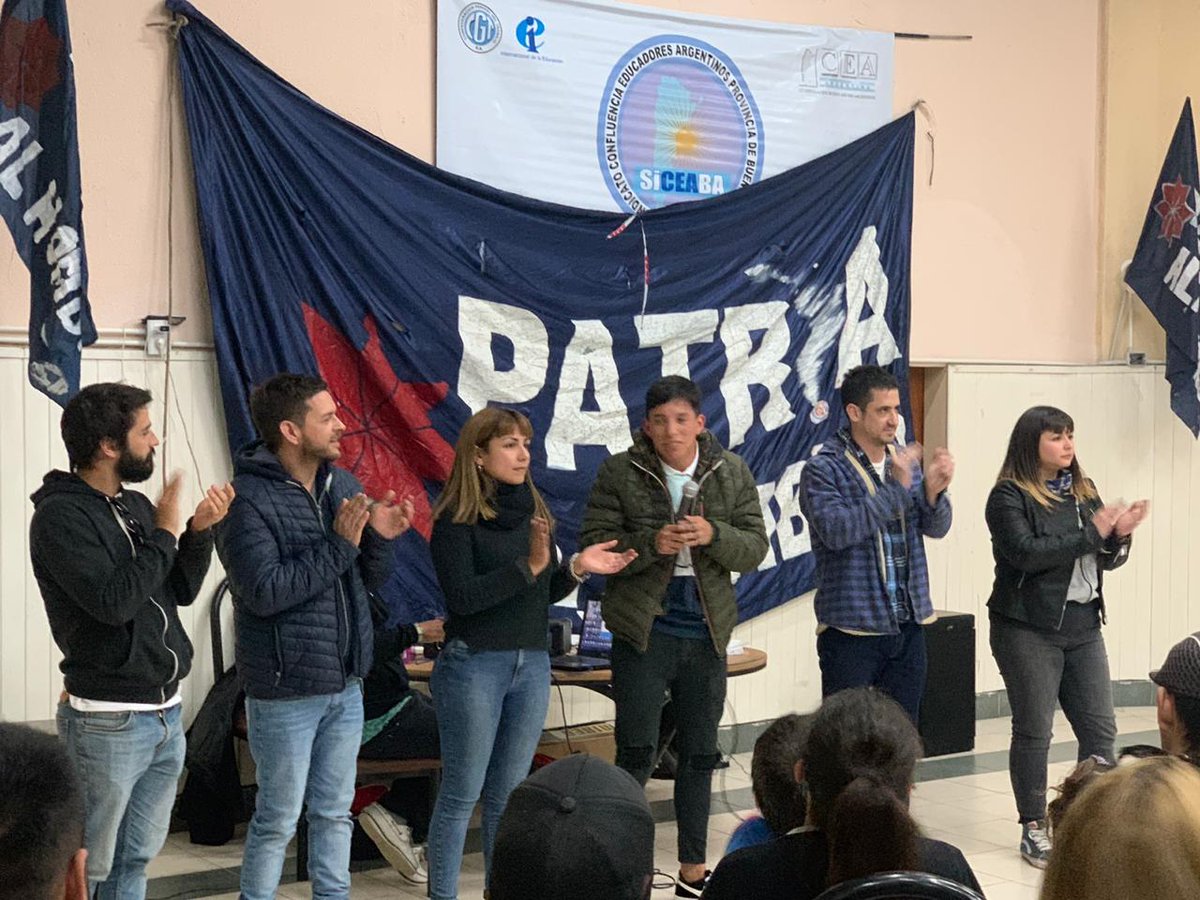 JuanoFabiani's tweet photo. Estuvimos junto a las compañeras y compañeros de Patria al Hombro, en un plenario donde redoblamos nuestro compromiso para avanzar hacia la patria que soñamos con 
@Kicillofok, @alferdez, @CFKArgentina y @CascallaresPJ
#TodosSomosBrown https://t.co/gSLOBwwyhb