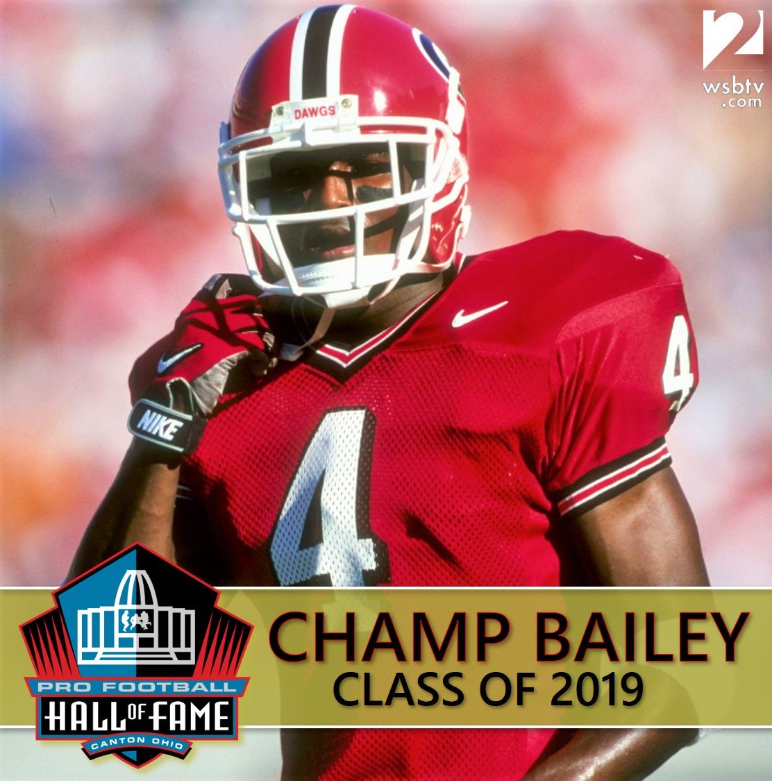 champ bailey georgia jersey