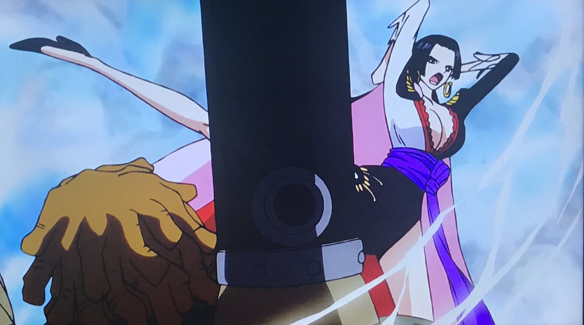 Kei One Piece垢 今日のアニワン ゾロとサンジの戦闘シーン は無かったけど 戦う海賊女帝 ボア ハンコックの活躍シーンが美しくてカッコ良かった 先週のかわいさとのギャップに注目 アニワン