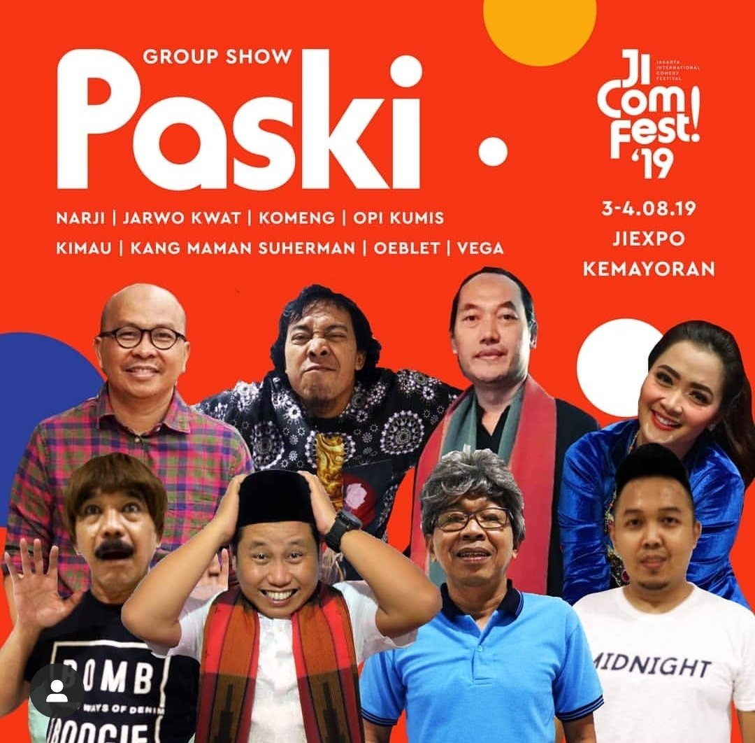 Malam ini <a href="/Paskiofficial/">Paski_official</a> akan tampil di <a href="/jicomfest/">Jakarta Int'l COMEDY Festival 2023</a>.