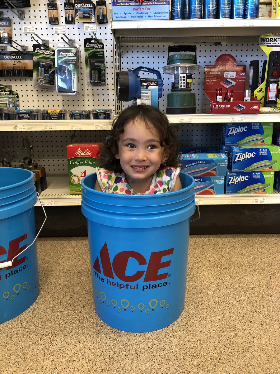 Visit your local ace hardware store and buy a bucket and the proceeds go to the children miracle network. And get 20% off items in the bucket!! #cmnh #forthekids #miraclegracie #cmnhospitals #acehardware #summitace