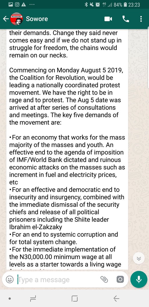 seunonigbinde's tweet photo. Few days ago, I asked @sowore on the thesis of the #RevolutionNow protests. Below were his answers. 

Did you see any space for "regime change" or "terrorism"? 

#FreeSoworeNow https://t.co/GsJV7c1kjW
